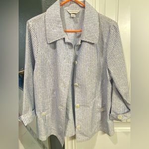 Christopher & Banks pinstripe woman’s blazer size large